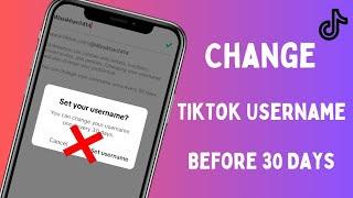 How to change TikTok Username Without Waiting 30 Days 2023 || iPhone||