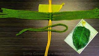 Macrame New Design Wall Hanging Tutorial | How To Make New Design Leaf | Simple Macrame Wall Hanging