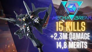 Mecha Break | Skyraider Gameplay 15 Kills / +2,3M Damage (MVP) (14,8 Merits)