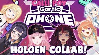 【GARTIC PHONE COLLAB】Myths and Hope Collide in a Draw Party! 8} #hololiveEnglish