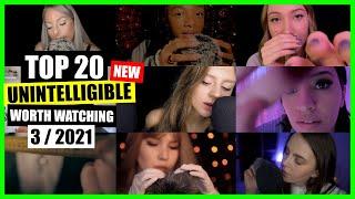 ASMR / TOP 20 / INAUDIBLE / UNINTELLIGIBLE (Whispering, Close Up) / ASMR Charts