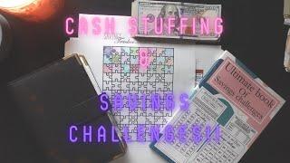 CASH STUFFING AND SAVINGS CHALLENGES!!!