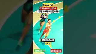 Can Femke CHALLENGE SYDNEY ?| New world Record | #viral #track #sports #world #record #shorts