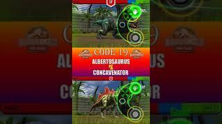 ALBERTOSAUEUS VS CONCAVENATOR | JURASSIC WORLD THE GAME