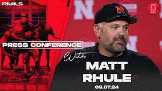 Nebraska Football: Matt Rhule press conference after beating Colorado (Sept. 7, 2024)