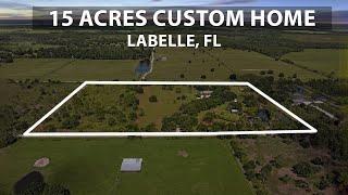 1291 S Swinging Trl, Labelle, FL 33935 - 15 ACRES CUSTOM HOME