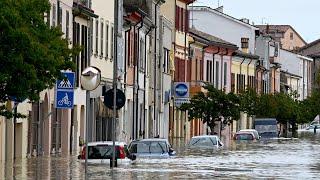 Italy Bologna partly underwater after heavy rains