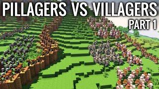 Minecraft - PILLAGERS VS VILLAGERS | Part 1