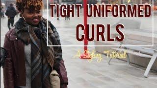 Tight Uniformed Curls Styling Tutorial | CharyJay