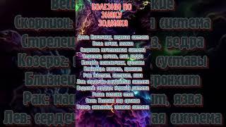 Хронические болезни по знаку зодиака  lrbailey79  #гороскоп #astrology #астрология