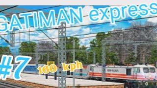 indian train simulator custom mod GATIMAN express Journey #7 Abhi gaming qwerty