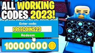 *NEW* ALL WORKING CODES FOR TOILET TOWER DEFENSE 2023 SEPTEMBER! ROBLOX TOILET TOWER DEFENSE CODES