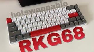 Royal Kludge RKG68 Hotswappable Mechanical Keyboard Review With Gateron Red Switches