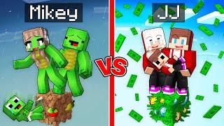 Mikey POOR vs JJ RICH One Family Block Battle in Minecraft (Maizen)