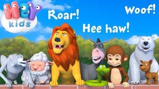 Animal Sounds Song | Animal Sounds for Kids + More Nursery Rhymes by HeyKids