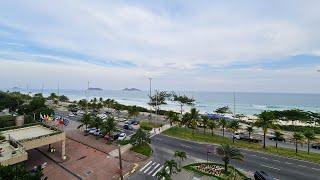 Lindo Flat na praia da Barra da Tijuca Frontal Mar - Rio de Janeiro