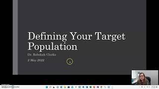 Defining Your Target Population