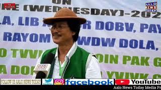 Shri Gedo Kato Chairman LCC cum LOC GLBK Briefing on GALO LUUNV BAANV KVBAA.
