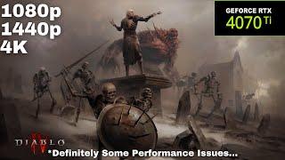 GeForce RTX 4070 Ti Benchmark | Diablo IV Beta