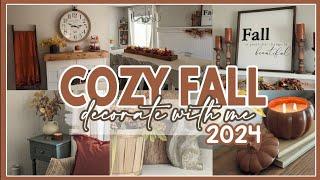 NEW!2024 FALL DECORATE WITH ME│COZY FALL  DECORATING IDEAS│FALL FARMHOUSE DECOR│FALL HOME DECOR 