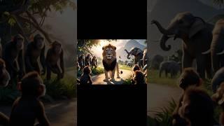 Lion Sheru | King of Jungle #story #shorts #cartoon #subscribe