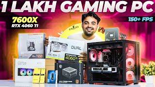 Best ₹1 Lakh Gaming PC Build 2024 | Ryzen 5 7600X + RTX 4060 Ti 