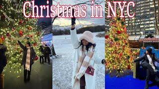 Vlogmas Day 21 | Christmas in NYC, taking the Subway , Bryant Park Winter Village | Alicia Kim