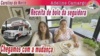 Chegamos com o caminhão da mudança + fiz o melhor bolo de maçã, receita da seguidora