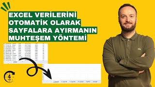 #excel  Verilerini Otomatik Olarak Sayfalara Ayırmanın Muhteşem Yöntemi | Oğuzhan ÇOLAK