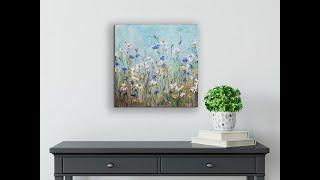 Easy Field of Flowers/ Acrylic Painting / Textured/ STEP by STEP/MariArtHome