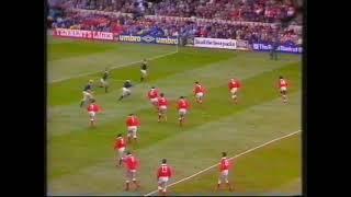 Mark Jones Try on his International Debut vs Scotland 1987