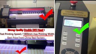 How is The Best DX5 Eco solvent Printer? VS Large format Printer Double Head