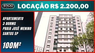 Aluguel Apartamento Praia José Menino Santos/SP valor Locação R$ 2.200,00 OLX  ZAP VIVA REAL AP0055