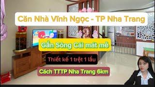 Căn Nhà Xã Vĩnh Ngọc TP Nha Trang Gần Sông Cái Mát Mẻ Gần Bên Nhà Hàng Vườn Ao Xanh