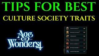 BEST CULTURE BUILD Society Trait Tips AGE OF WONDERS 4 Guide