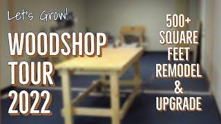 We Remodeled Our Workshop | IT'S SO MUCH BIGGER! | Woodshop Tour 2022