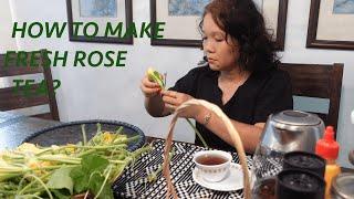 How to make fresh rose tea?