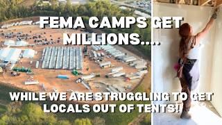 Is this how disaster relief should work? FEMA Camps Get Millions/ NC Residents Struggle to Survive!