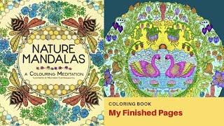 Melpomeni Chatzipanagiotou: Nature Mandalas. My Completed Coloring Book Pages