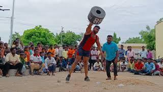 Malihabad Karnataka Weight Lifting Competition | Afjhal Khan Mujawar | Single Hand Stone Lifting l