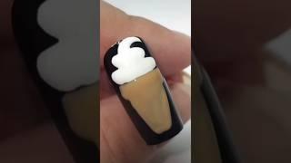 icecream   Easy and beautiful nail art design #nailart  #simplenails #nailart #shortvideo