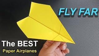 How To Make The BEST Paper Airplanes that FLY FAR