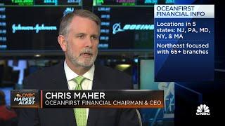 Regional bank OceanFirst Financial feeling 'virtually no stress at all,' says CEO Chris Maher