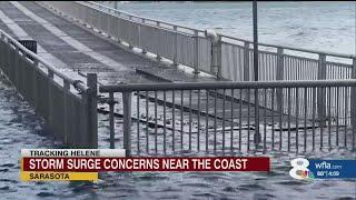 Waves from Sarasota Bay causing damage