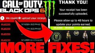 How To FIX Black Ops 6 Monster Energy "We couldn't upload your Receipt" & receipt rejected!