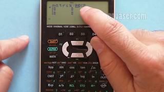 Sharp EL-W516 EL-W516XBSL EL-W516XBSL calculator Matrix store, Edit and recall