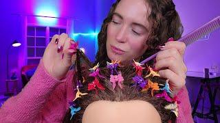 ASMR - The MOST Relaxing Scalp Scratch  (Brushing, Massage, Plucking)
