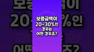 보증금액이 20%~30%인 경우는 어떤 경우죠? #경매