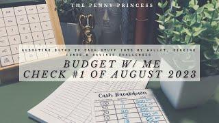 Budget With Me | Check #1 of August 2023 | $1703 | Dave Ramsey Inspired #budget