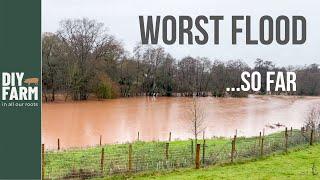 WORST SO FAR - Almost half the farm under water!